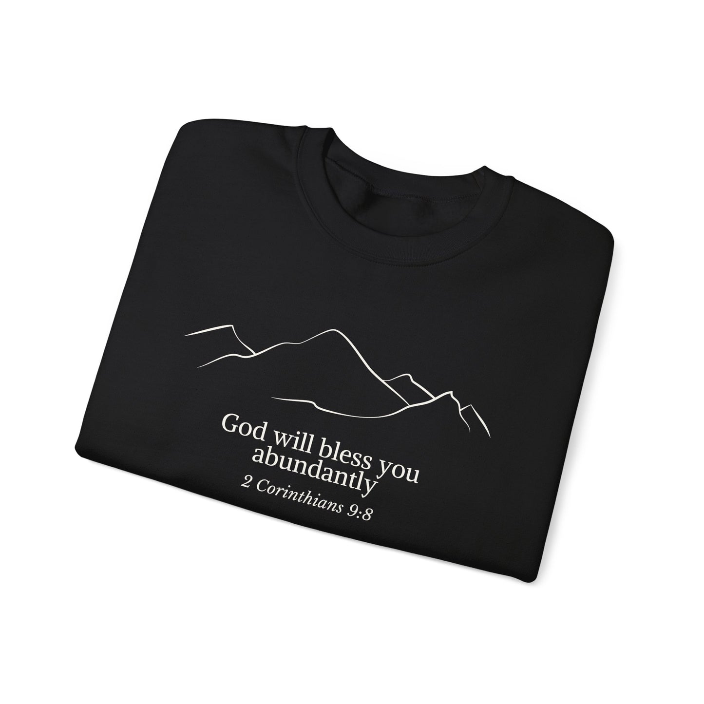 God Abundance, God Bible Verse Sweatshirt, Faith Sweatshirt, Christian Bible Quote Sweatshirt, Bible Verse Crewneck, Christian gift