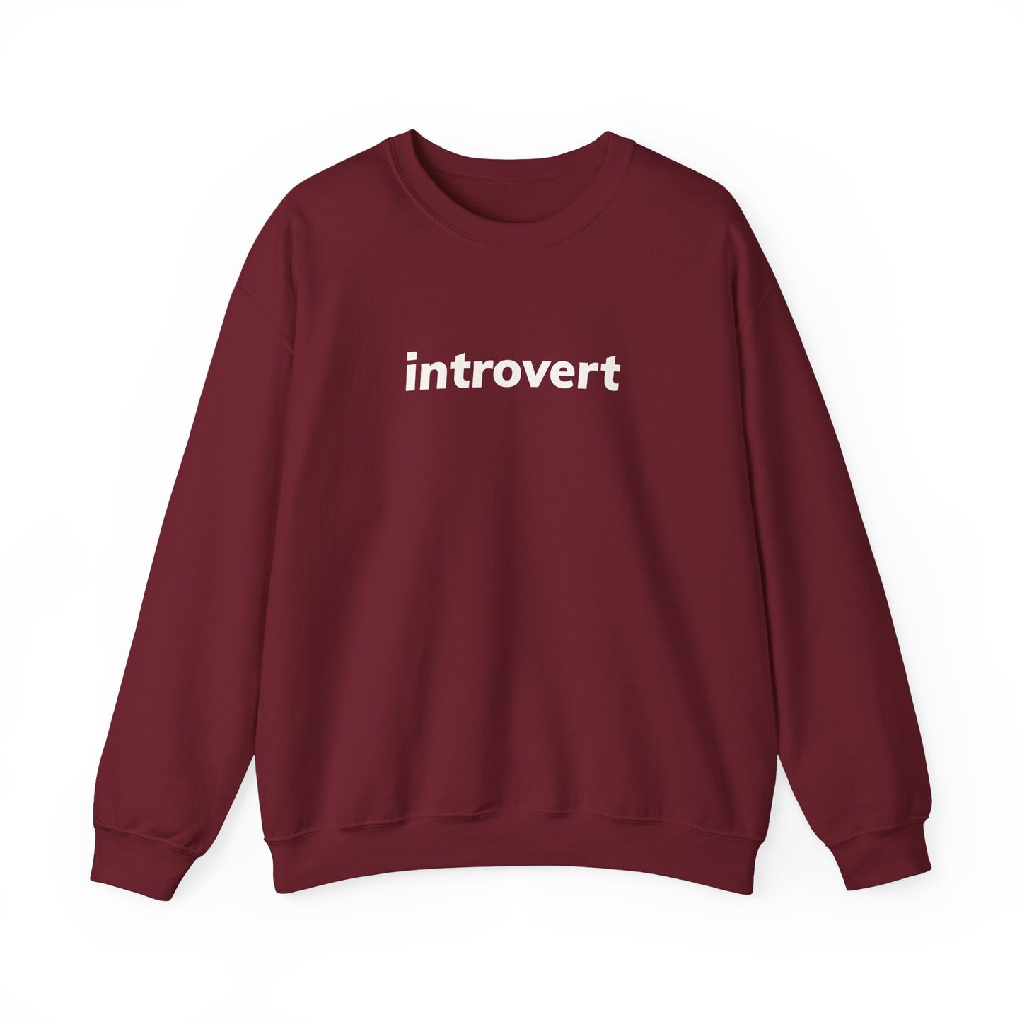 Introvert Minimal Design Sweatshirt, Introvert Quote Sweatshirt, Gift for Introverted People, Homebody Cozy Sweatshirt