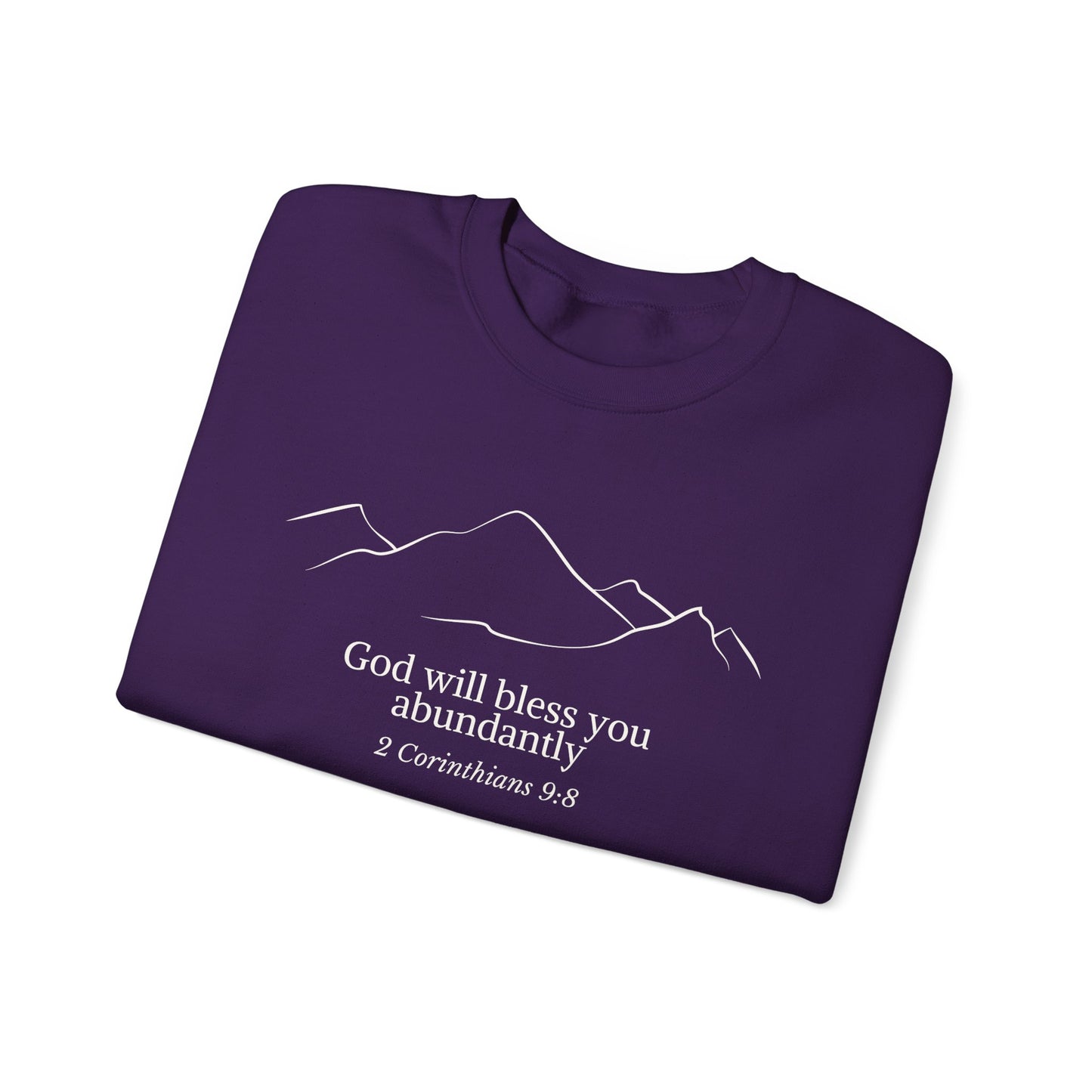God Abundance, God Bible Verse Sweatshirt, Faith Sweatshirt, Christian Bible Quote Sweatshirt, Bible Verse Crewneck, Christian gift