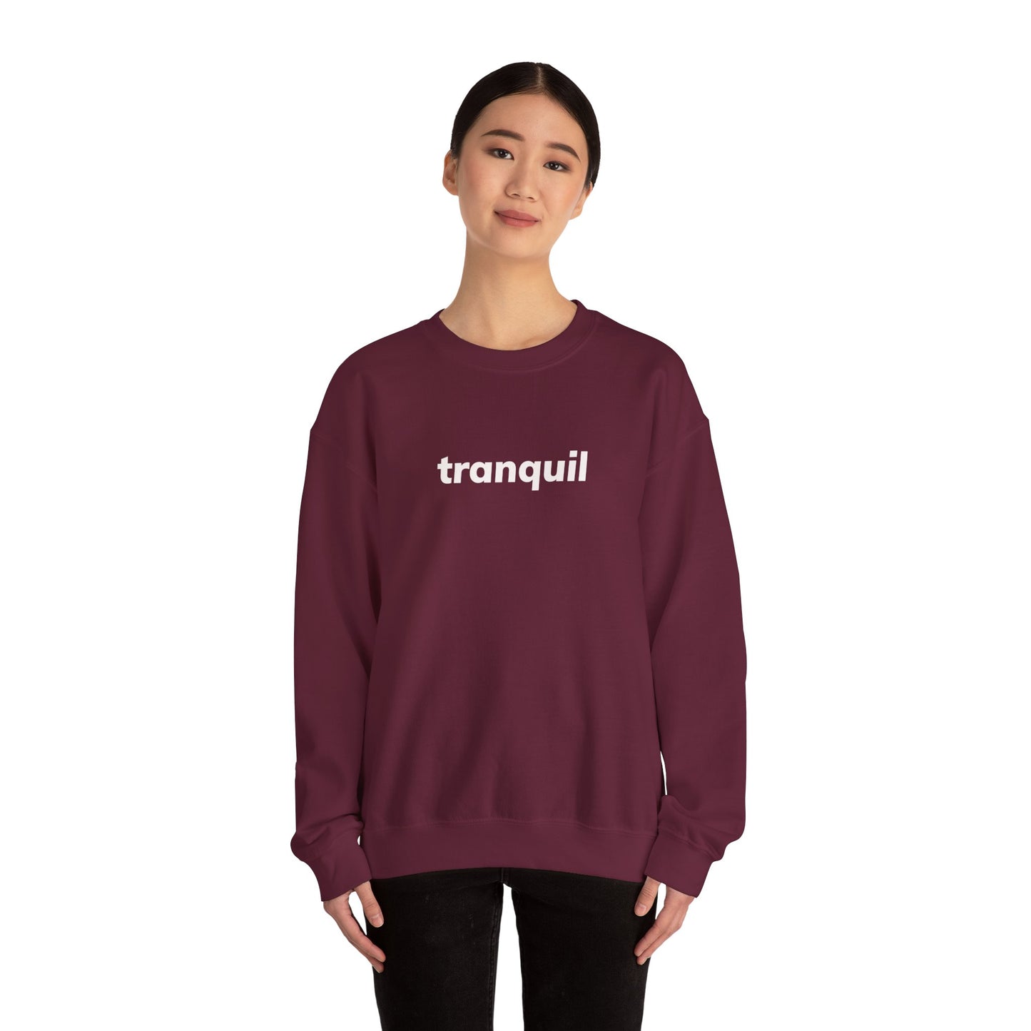 Tranquil Minimal Design Sweatshirt, Introverted Quote Sweatshirt, Gift for Introverts and Calm Seekers, Homebody Cozy Sweatshirt