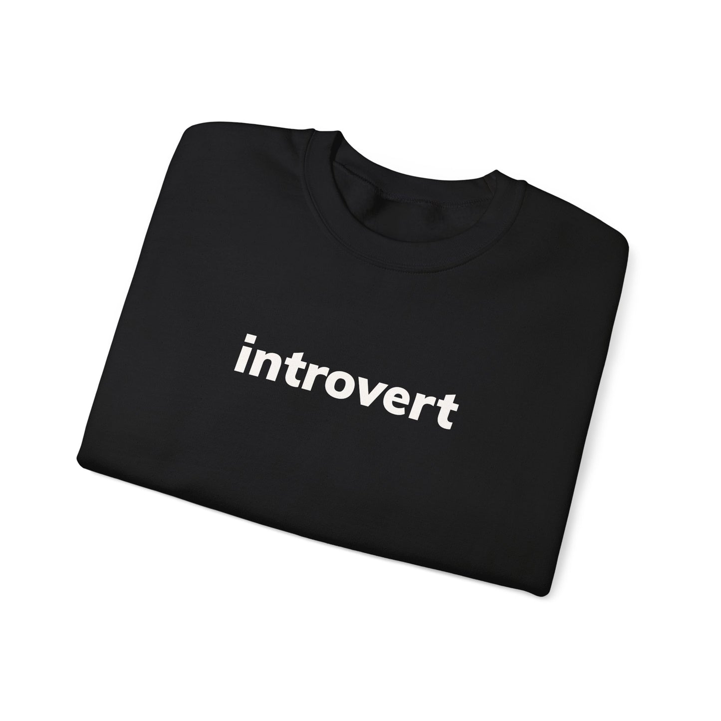 Introvert Minimal Design Sweatshirt, Introvert Quote Sweatshirt, Gift for Introverted People, Homebody Cozy Sweatshirt
