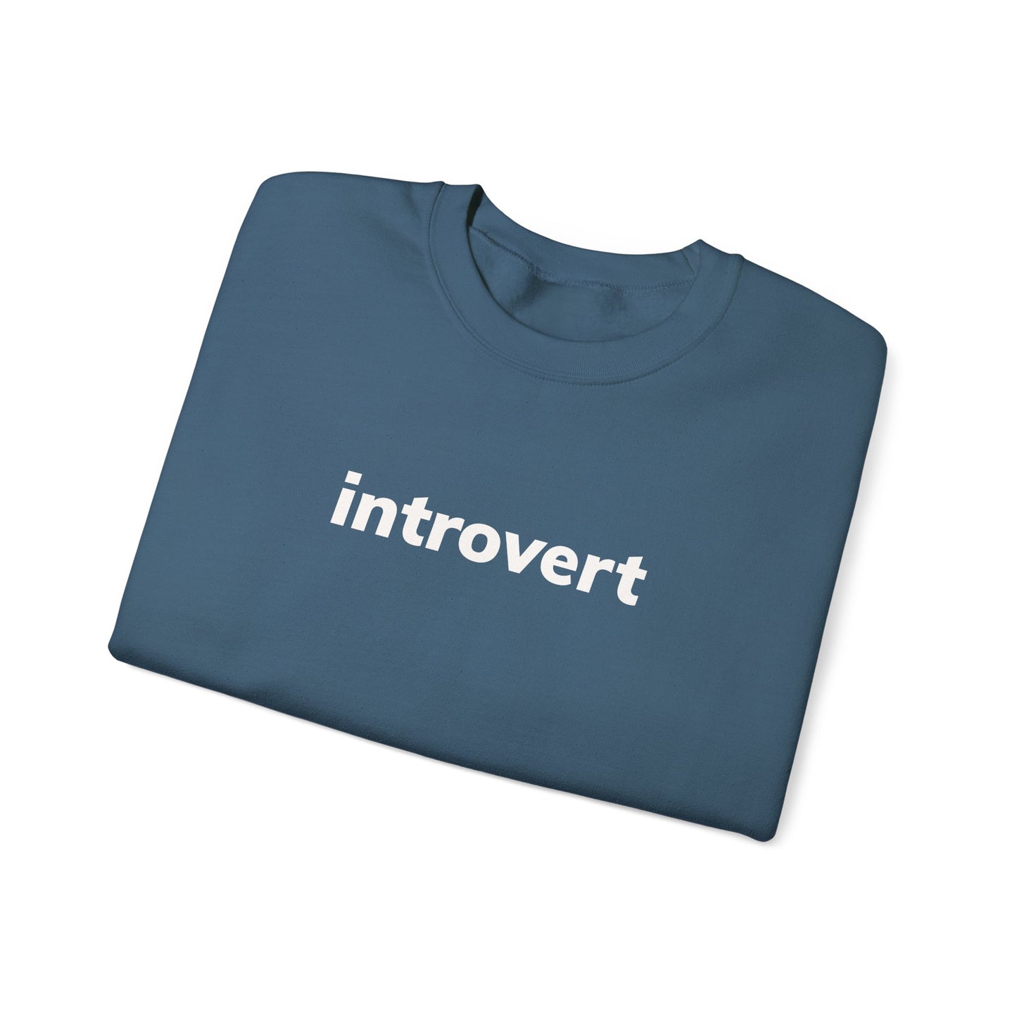 Introvert Minimal Design Sweatshirt, Introvert Quote Sweatshirt, Gift for Introverted People, Homebody Cozy Sweatshirt