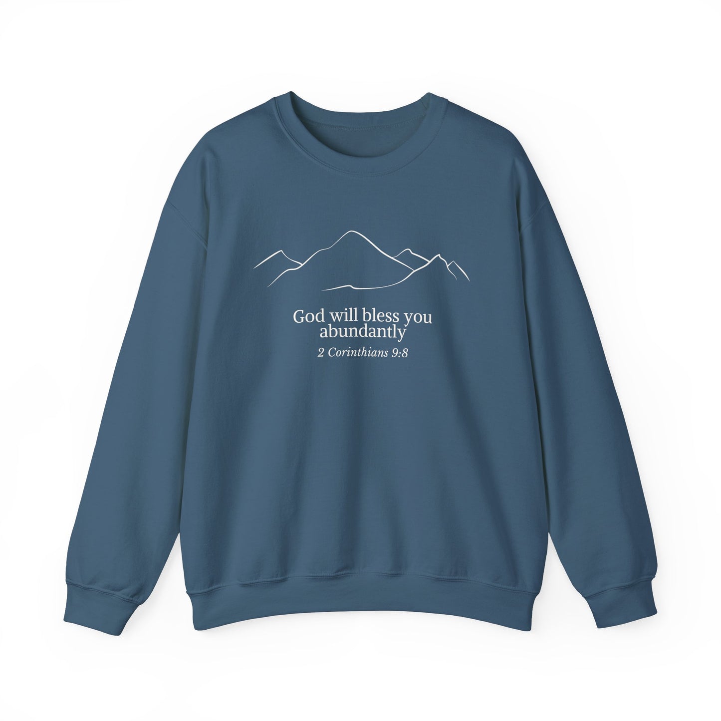 God Abundance, God Bible Verse Sweatshirt, Faith Sweatshirt, Christian Bible Quote Sweatshirt, Bible Verse Crewneck, Christian gift