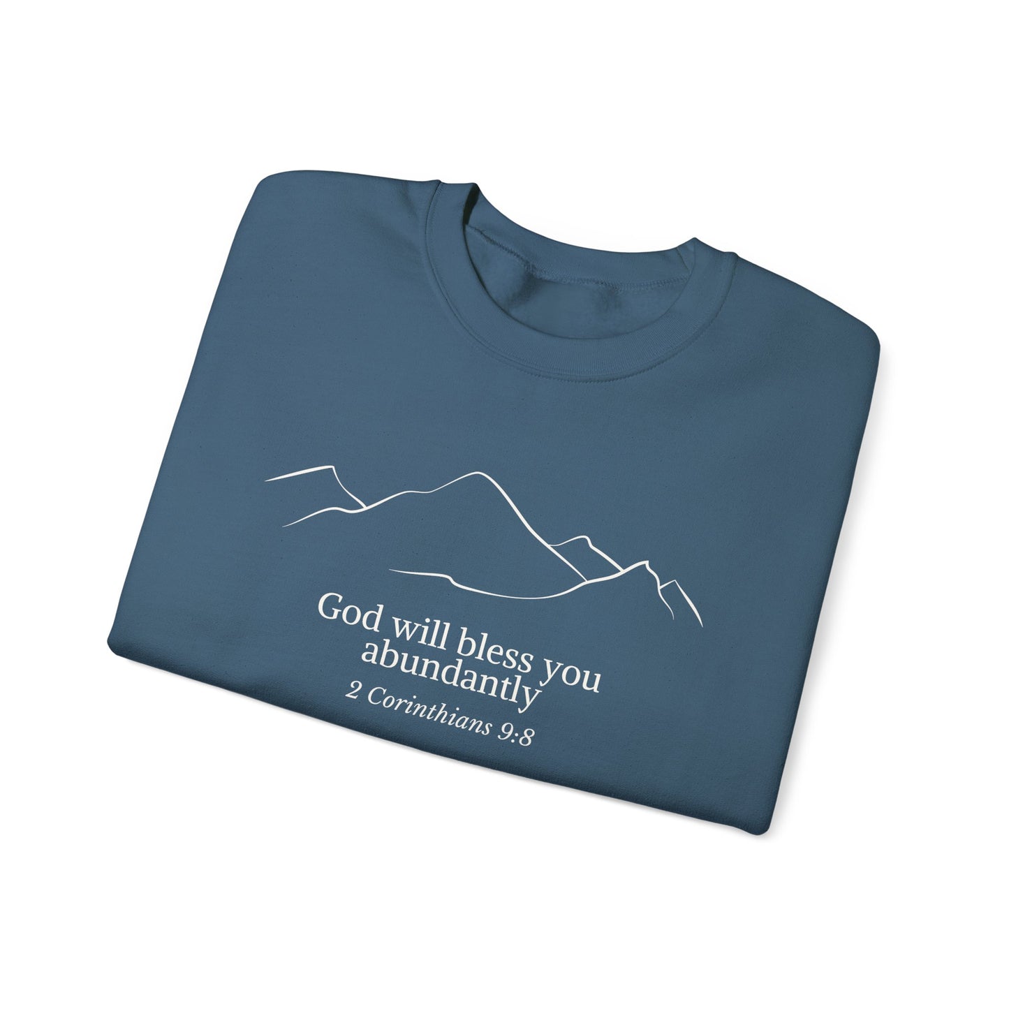 God Abundance, God Bible Verse Sweatshirt, Faith Sweatshirt, Christian Bible Quote Sweatshirt, Bible Verse Crewneck, Christian gift