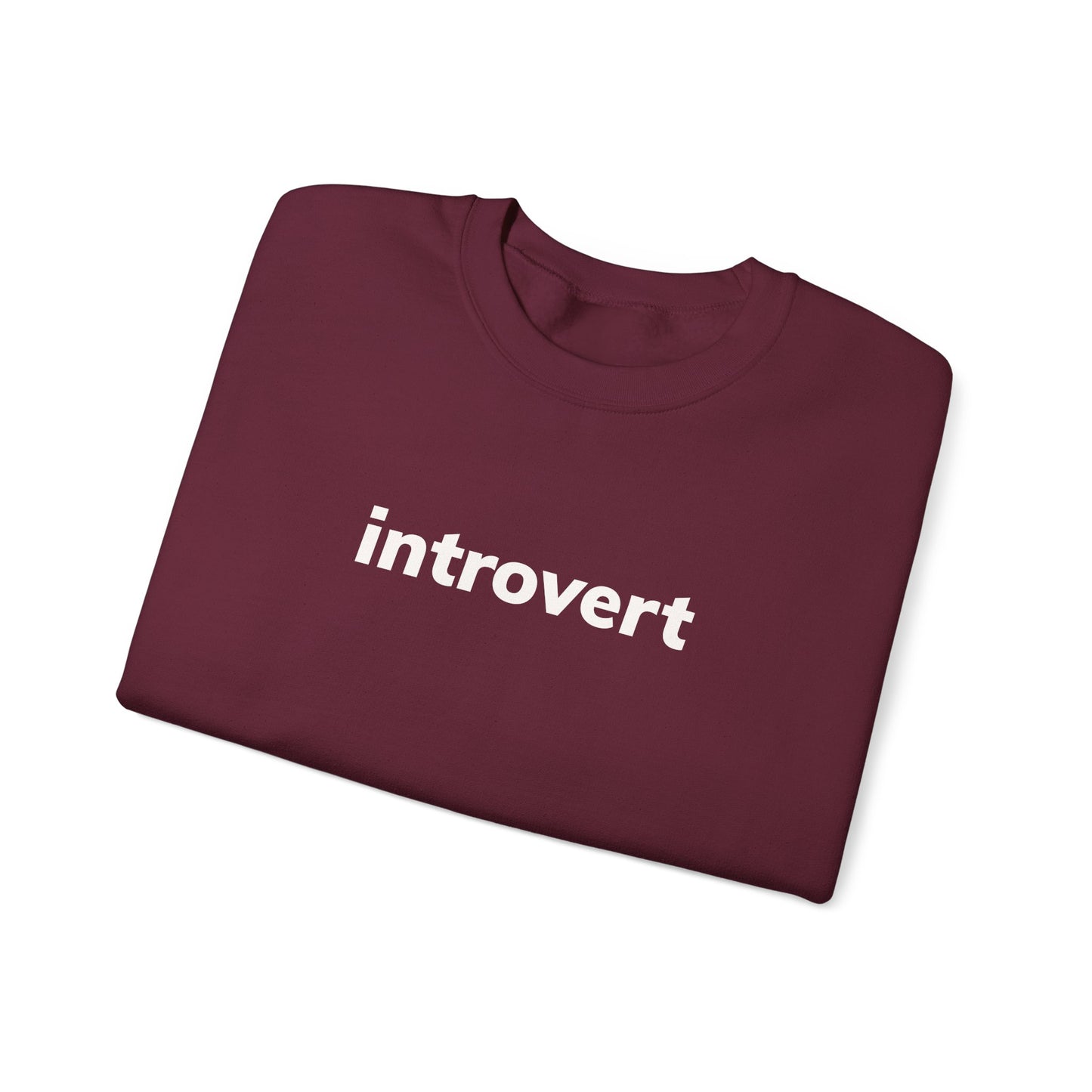 Introvert Minimal Design Sweatshirt, Introvert Quote Sweatshirt, Gift for Introverted People, Homebody Cozy Sweatshirt