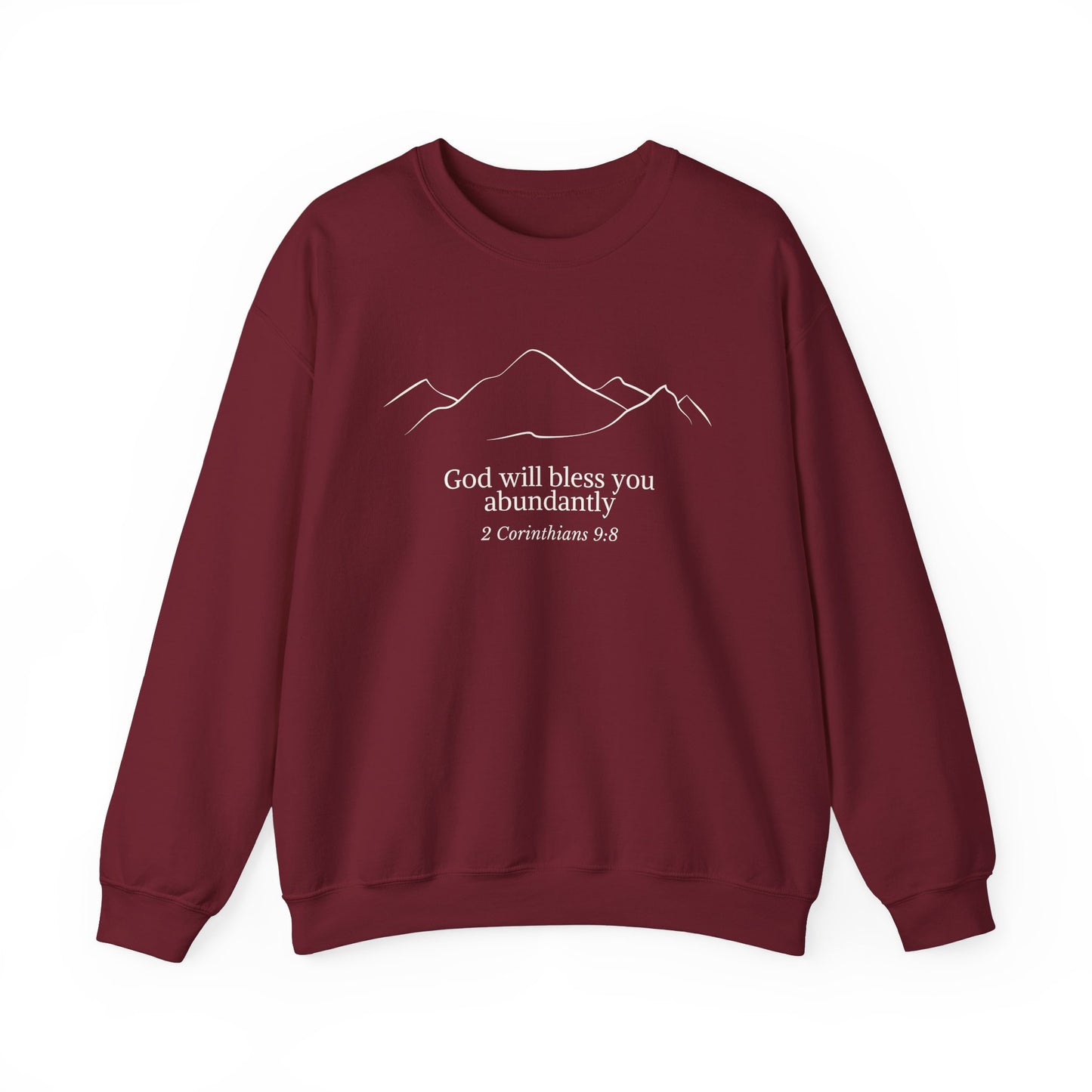 God Abundance, God Bible Verse Sweatshirt, Faith Sweatshirt, Christian Bible Quote Sweatshirt, Bible Verse Crewneck, Christian gift
