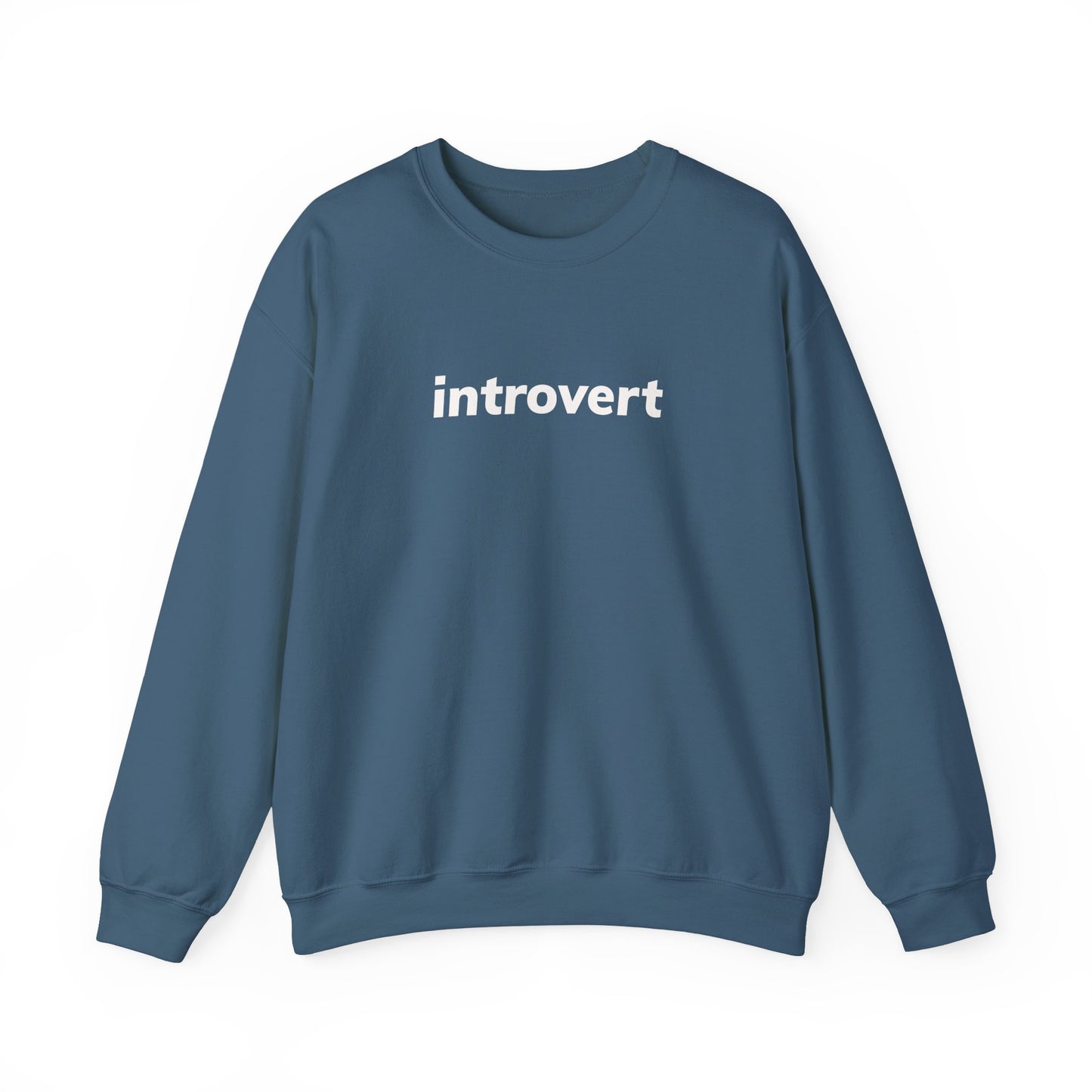 Introvert Minimal Design Sweatshirt, Introvert Quote Sweatshirt, Gift for Introverted People, Homebody Cozy Sweatshirt