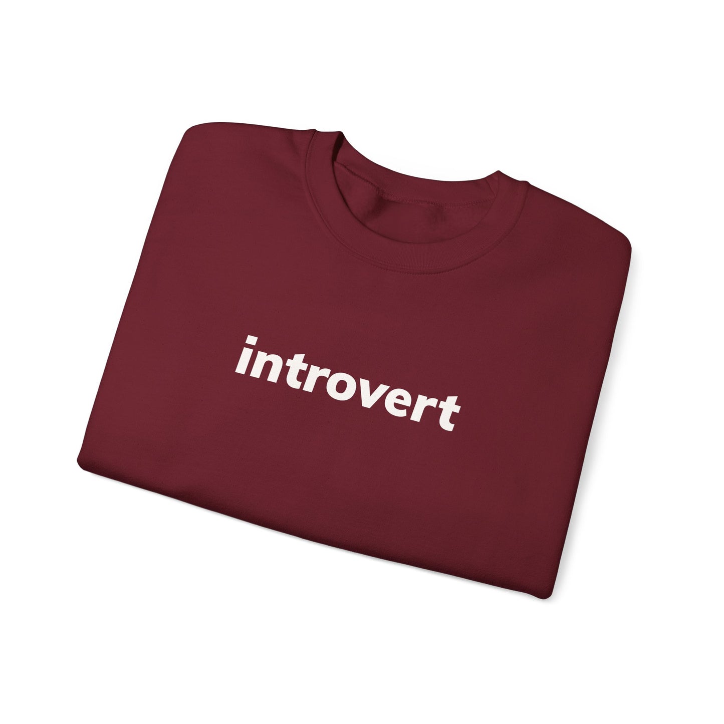 Introvert Minimal Design Sweatshirt, Introvert Quote Sweatshirt, Gift for Introverted People, Homebody Cozy Sweatshirt