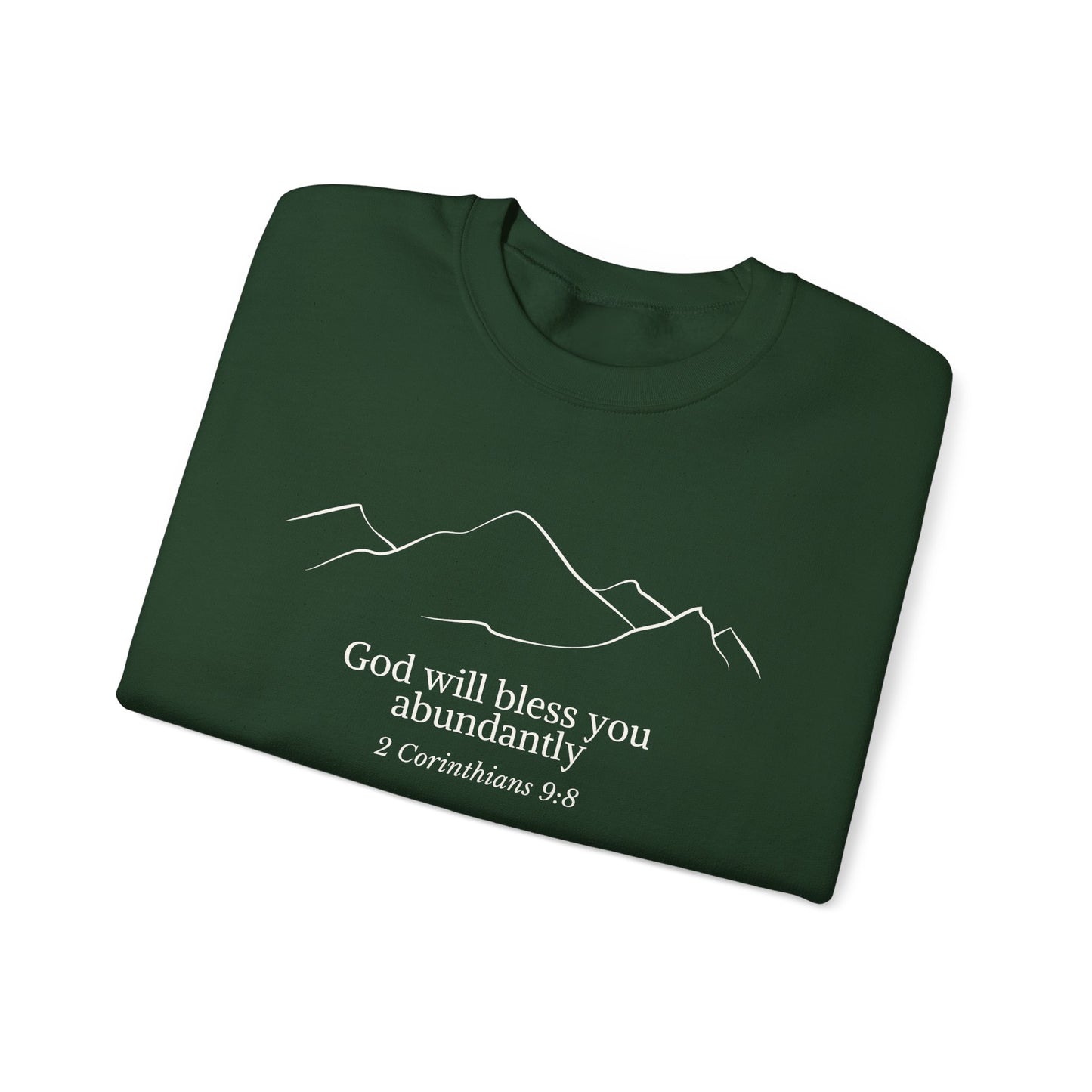 God Abundance, God Bible Verse Sweatshirt, Faith Sweatshirt, Christian Bible Quote Sweatshirt, Bible Verse Crewneck, Christian gift