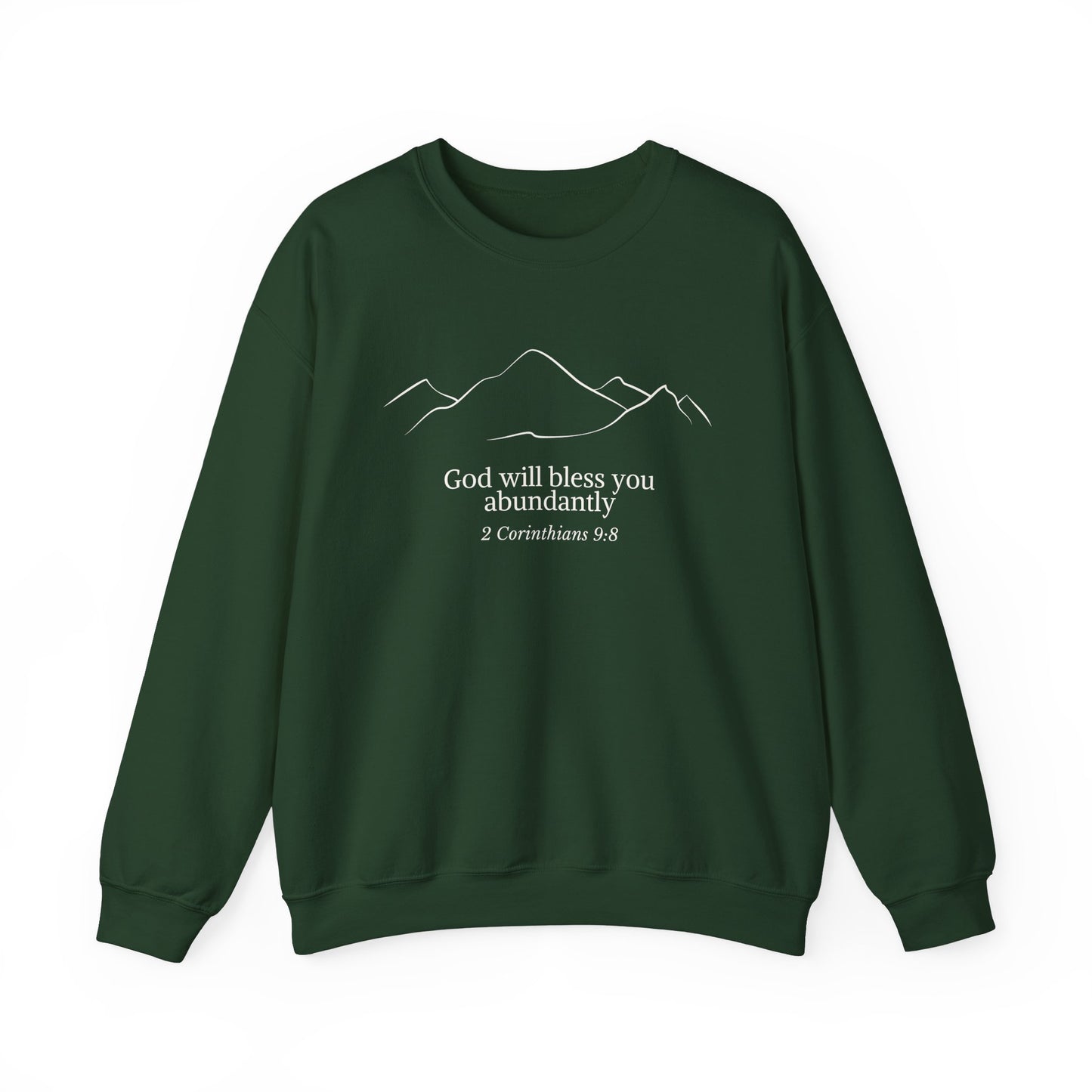 God Abundance, God Bible Verse Sweatshirt, Faith Sweatshirt, Christian Bible Quote Sweatshirt, Bible Verse Crewneck, Christian gift