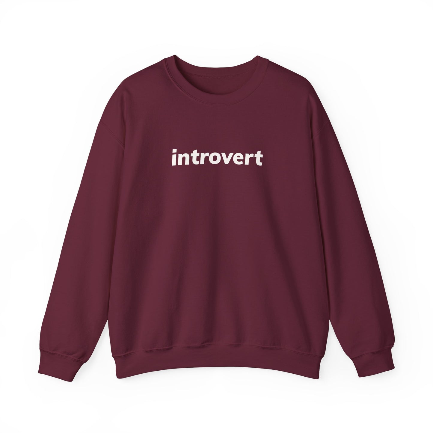 Introvert Minimal Design Sweatshirt, Introvert Quote Sweatshirt, Gift for Introverted People, Homebody Cozy Sweatshirt