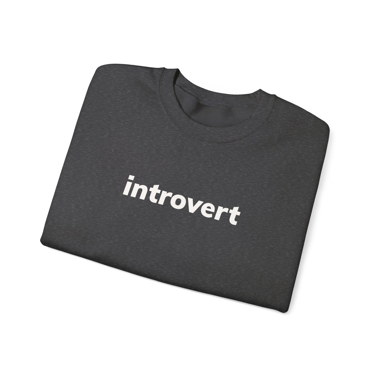 Introvert Minimal Design Sweatshirt, Introvert Quote Sweatshirt, Gift for Introverted People, Homebody Cozy Sweatshirt
