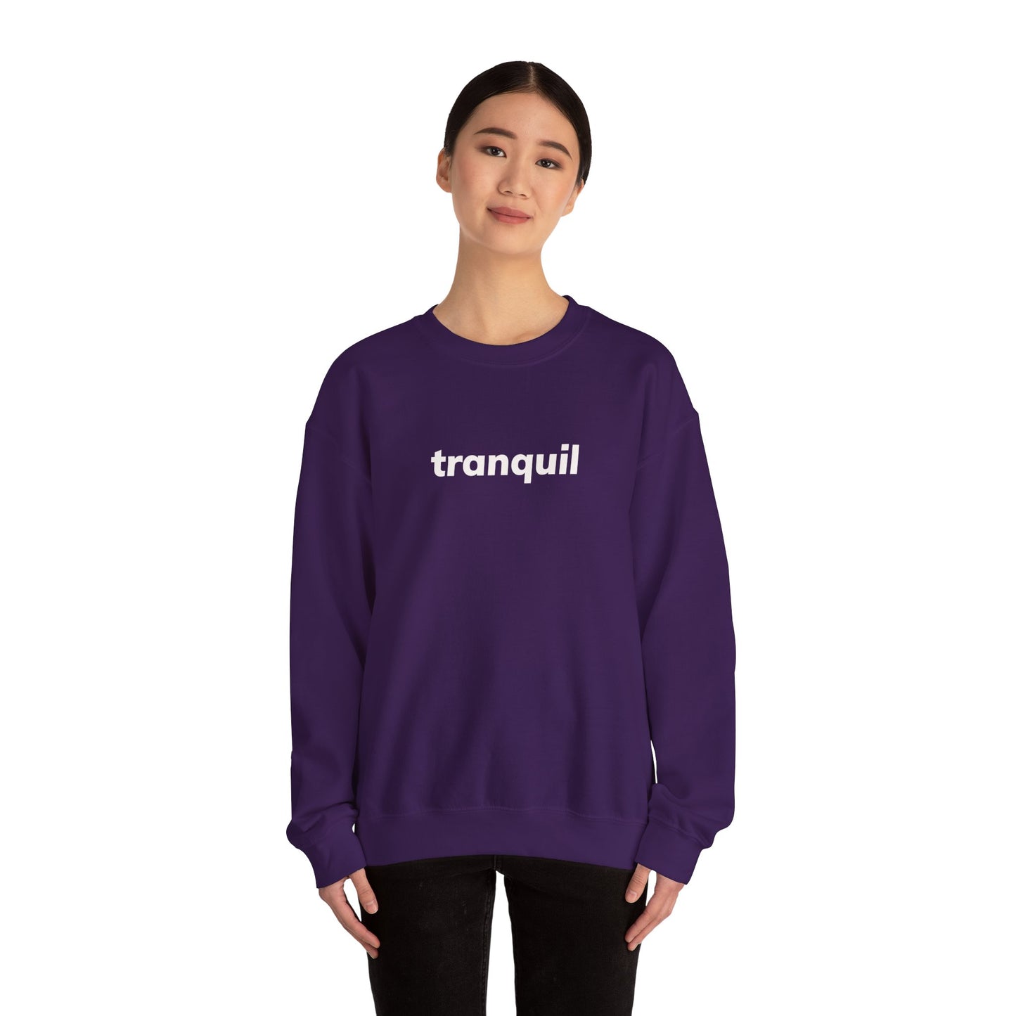 Tranquil Minimal Design Sweatshirt, Introverted Quote Sweatshirt, Gift for Introverts and Calm Seekers, Homebody Cozy Sweatshirt