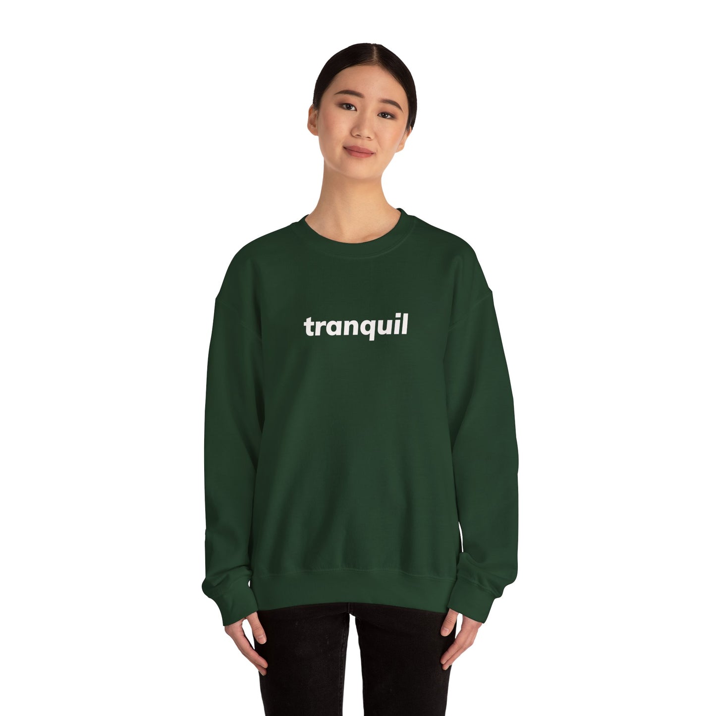 Tranquil Minimal Design Sweatshirt, Introverted Quote Sweatshirt, Gift for Introverts and Calm Seekers, Homebody Cozy Sweatshirt
