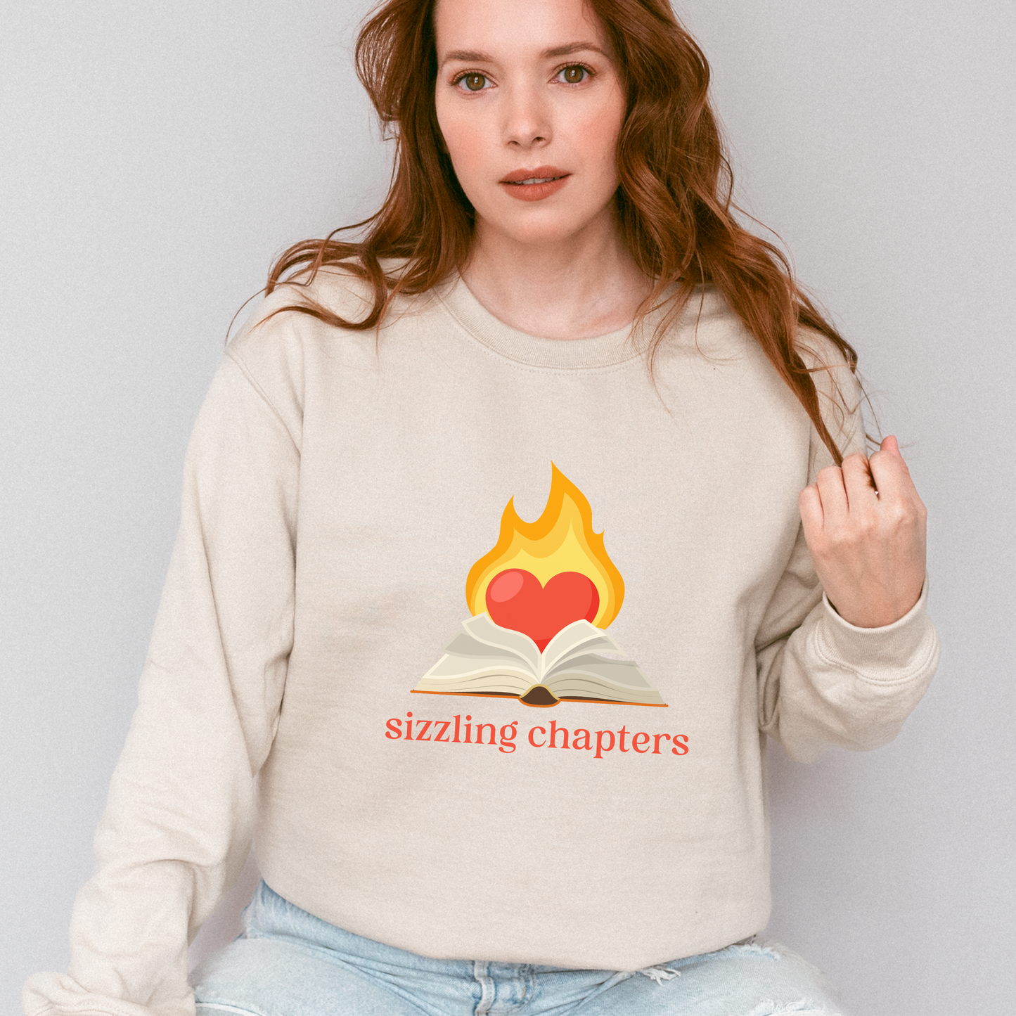 Spicy Romance Book Lover Sweatshirt, Sizzling Chapters Romance Reader Gift, Spicy Book Reader Sweatshirt, Bookish Apparel